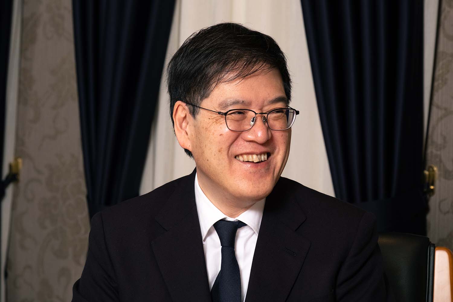 森田専務理事インタビュー風景